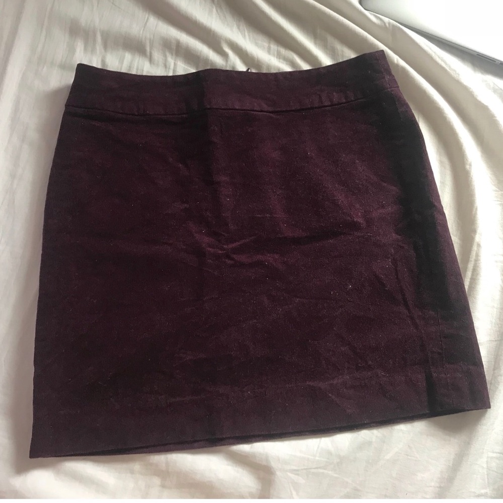 Purple corduroy skirt-banana republic